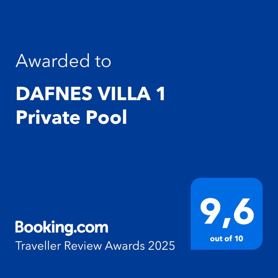 Dafnes Villa 1 Private Pool Периволос Экстерьер фото